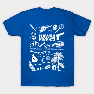 Hawaii Five-O Icons White T-Shirt